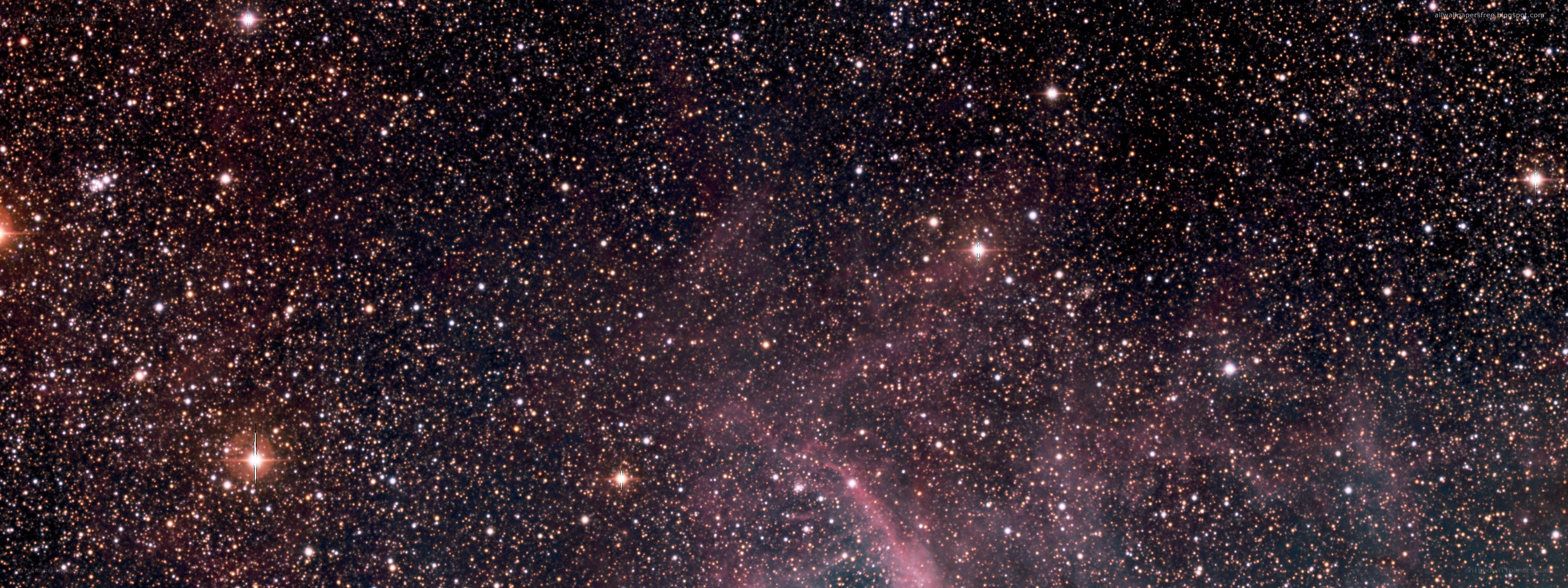 starfield with nebula