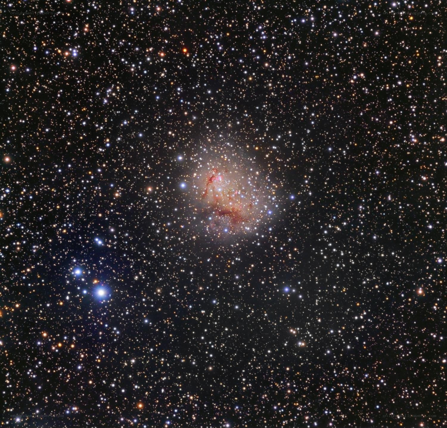 Starfield with nebula