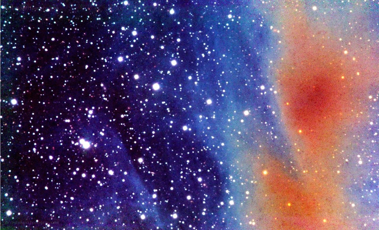starfield with nebula