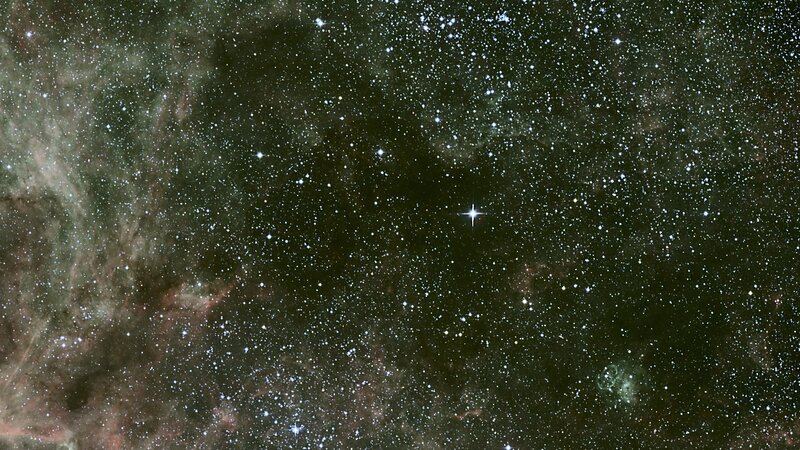 Starfield with nebula