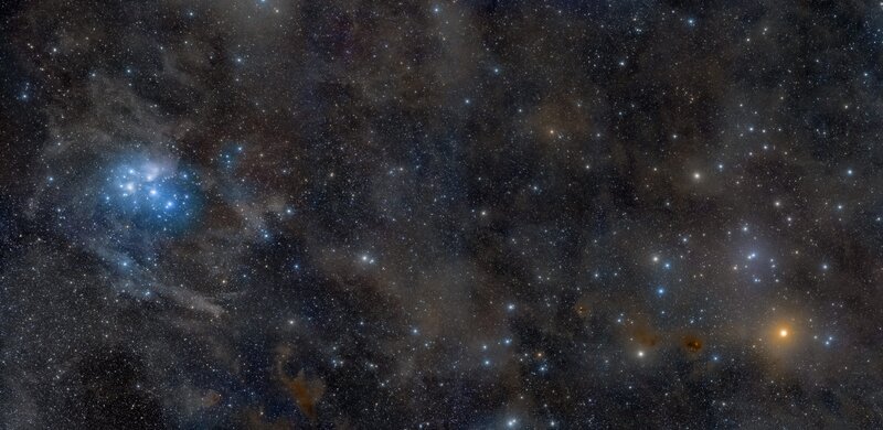 Starfield with nebula and stars