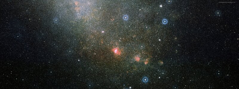 Starfield with Nebula — Black, Cosmic, Night, Photograph, Stars, Galaxy