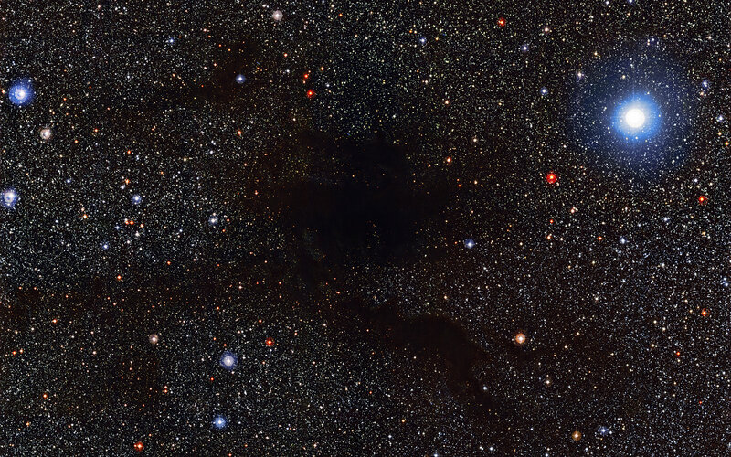 Starfield with Nebula — Black, Cosmic, Night