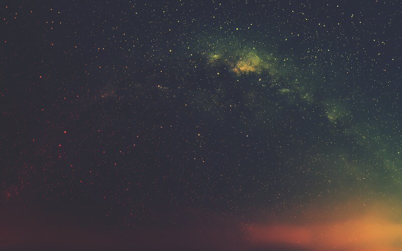Starfield with Nebula — Black, Dramatic