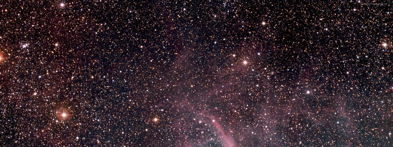 Starfield with Nebula — Black, Serene, Night, Photograph, Stars, Cosmic Dust