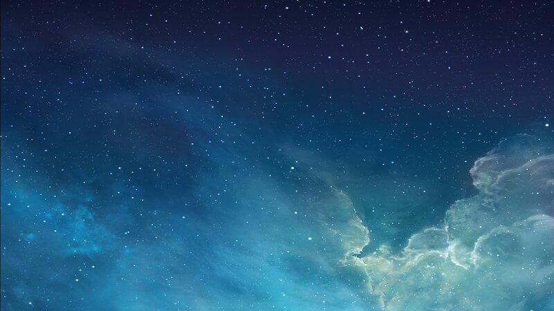 Starfield with Nebula — Blue, Serene, Night
