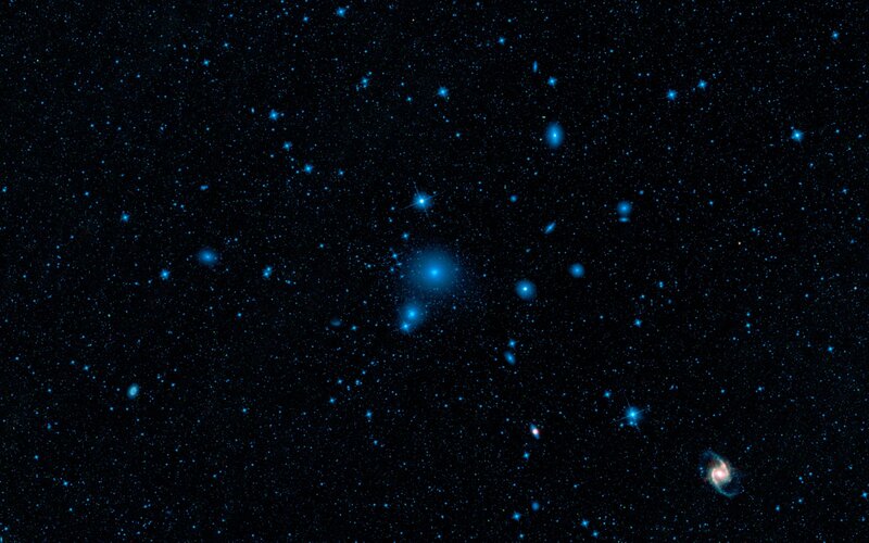 Starfield with star clusters