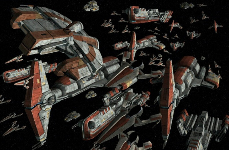 Starfighters in Space — Gray