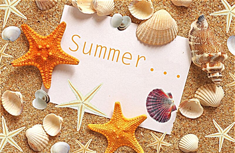 Starfish and Seashells — Beige, Calm, Summer, Photograph