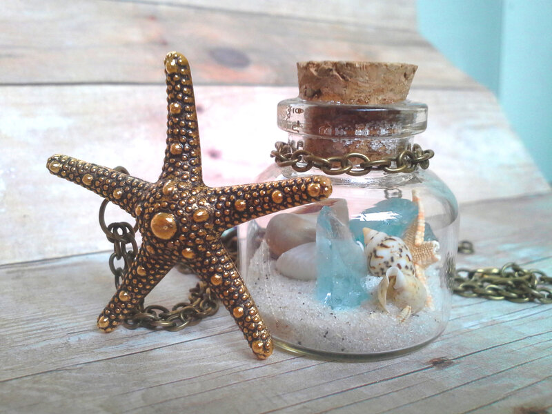 Starfish Necklace and Jar