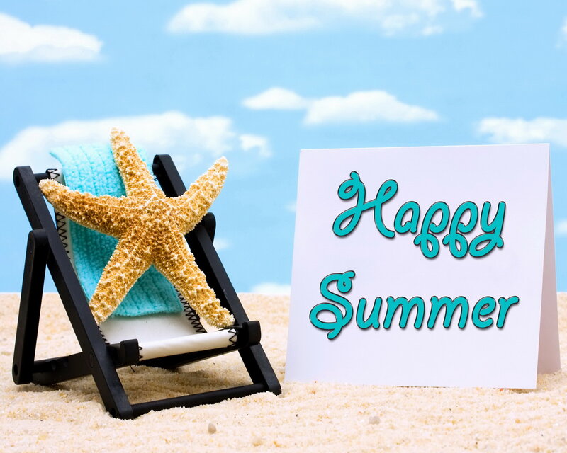 Starfish on Beach Chair — Blue