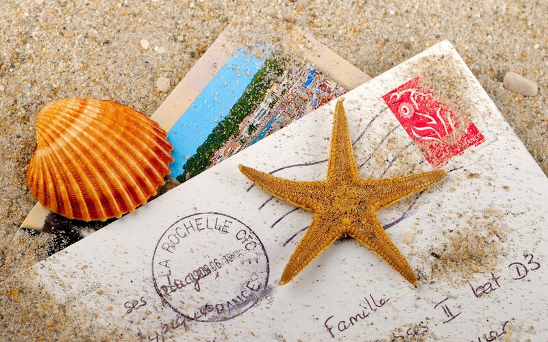 Starfish on Postcard