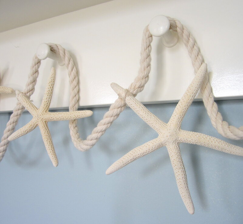Starfish on Rope Garland