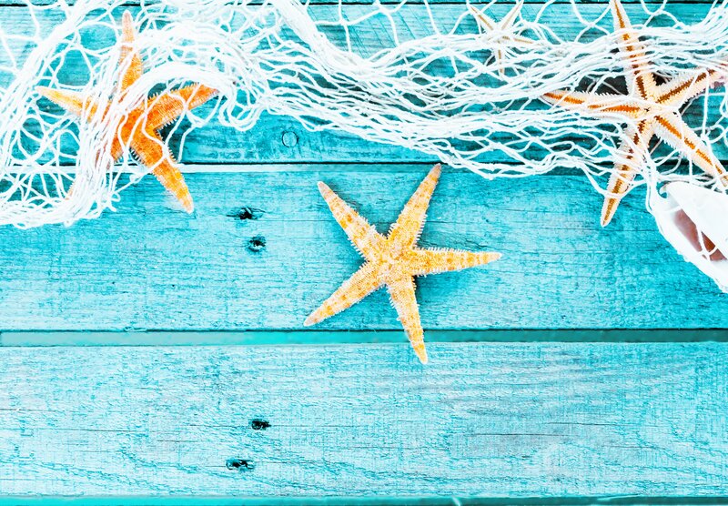 Starfish on Wooden Surface