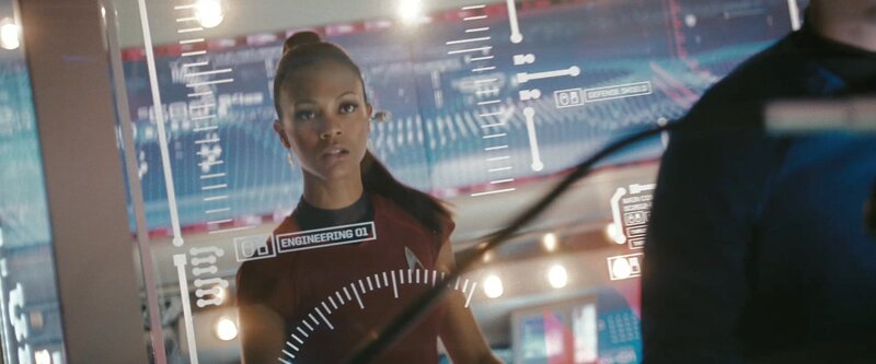 Starfleet engineer in control room