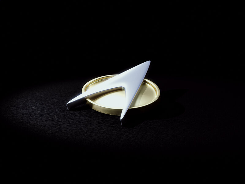 Starfleet insignia on black