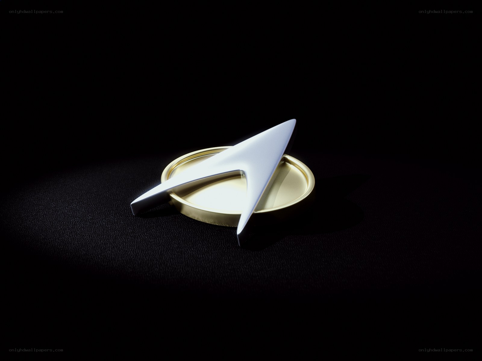 Starfleet insignia on black