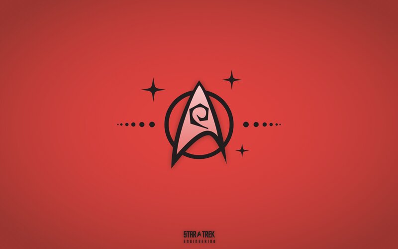 Starfleet Insignia — Red, Calm