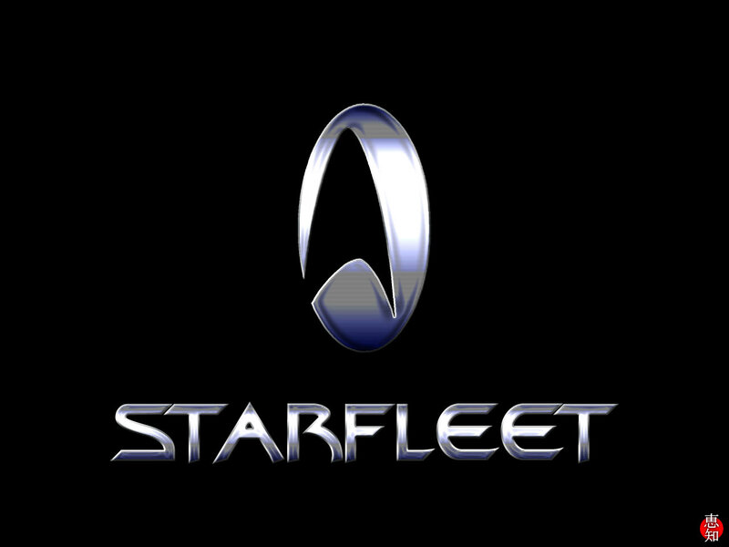 Starfleet logo on black background