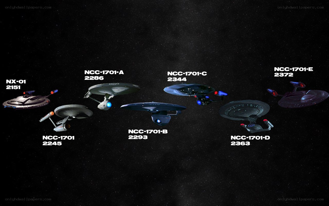 Starfleet starships lineup
