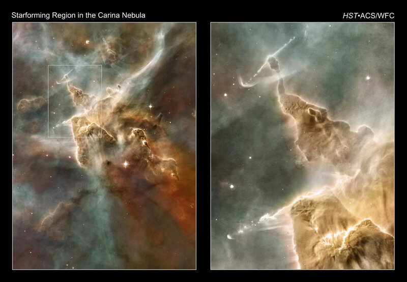 Starforming Region in Carina Nebula