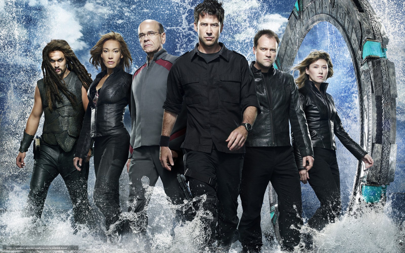 Stargate Atlantis cast in water