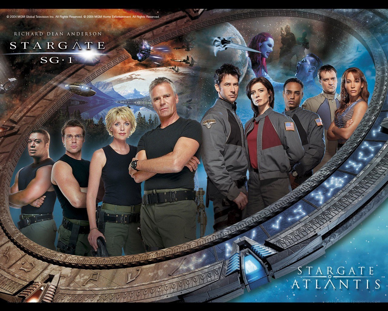 Stargate Atlantis cast poster