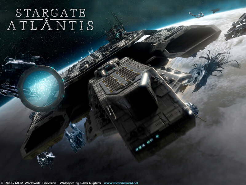 Stargate Atlantis space battle