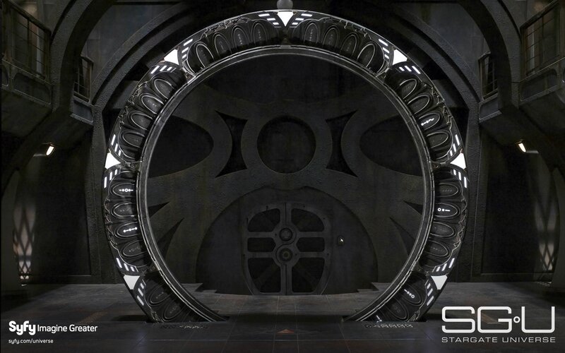 Stargate in a dark chamber