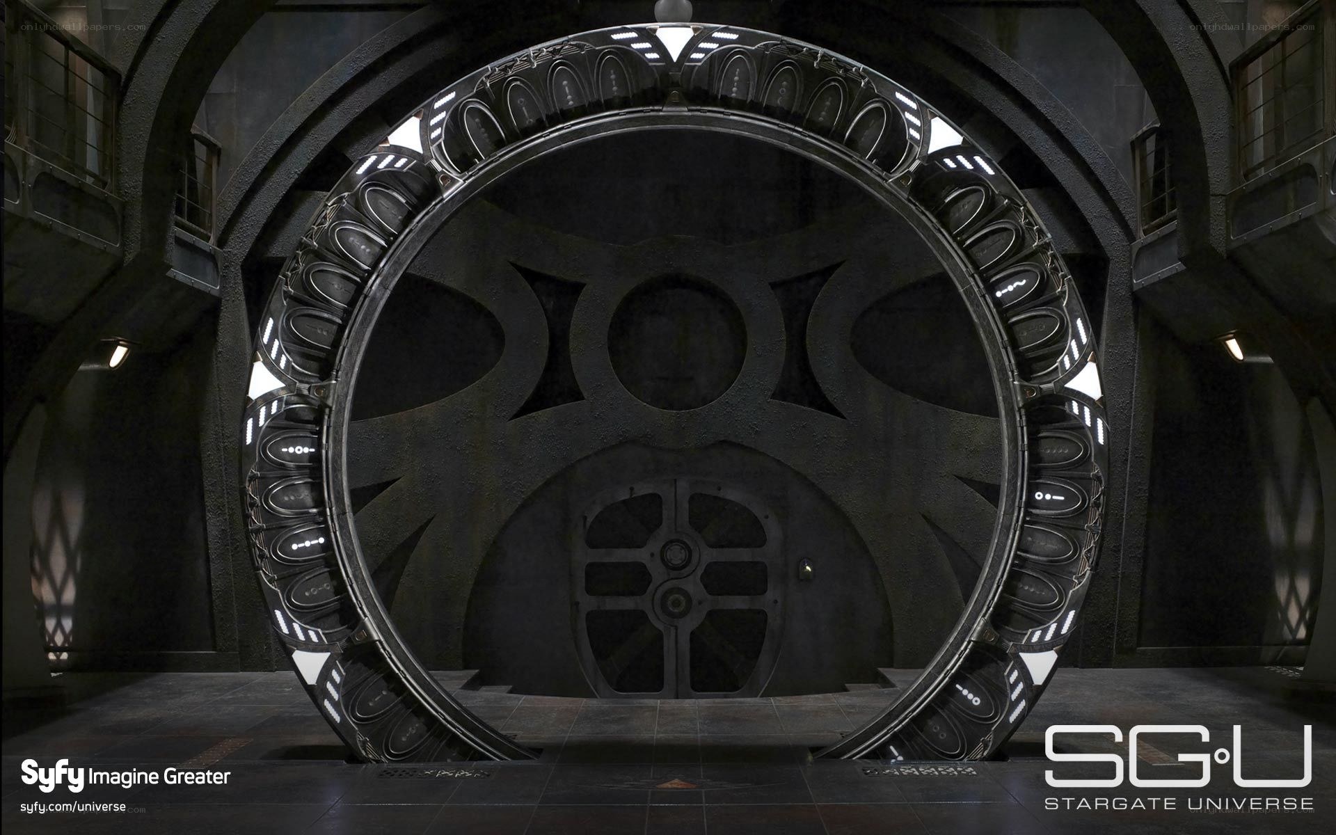 Stargate in a dark chamber