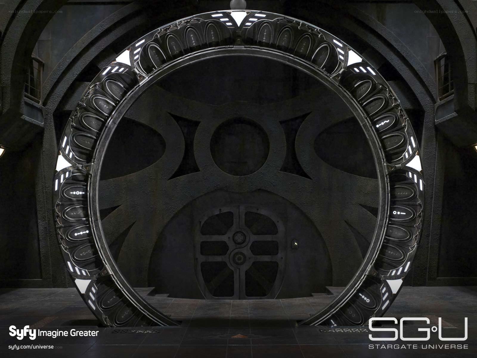Stargate in a dark chamber