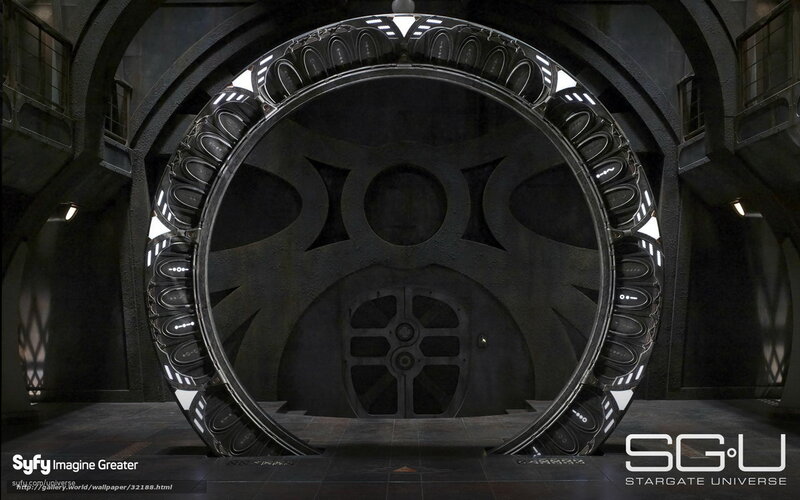 Stargate in a dark chamber