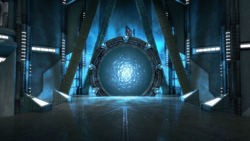 Stargate Portal in Chamber — Blue