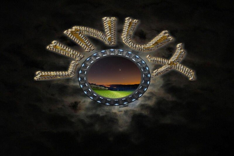 Stargate Portal in Sky