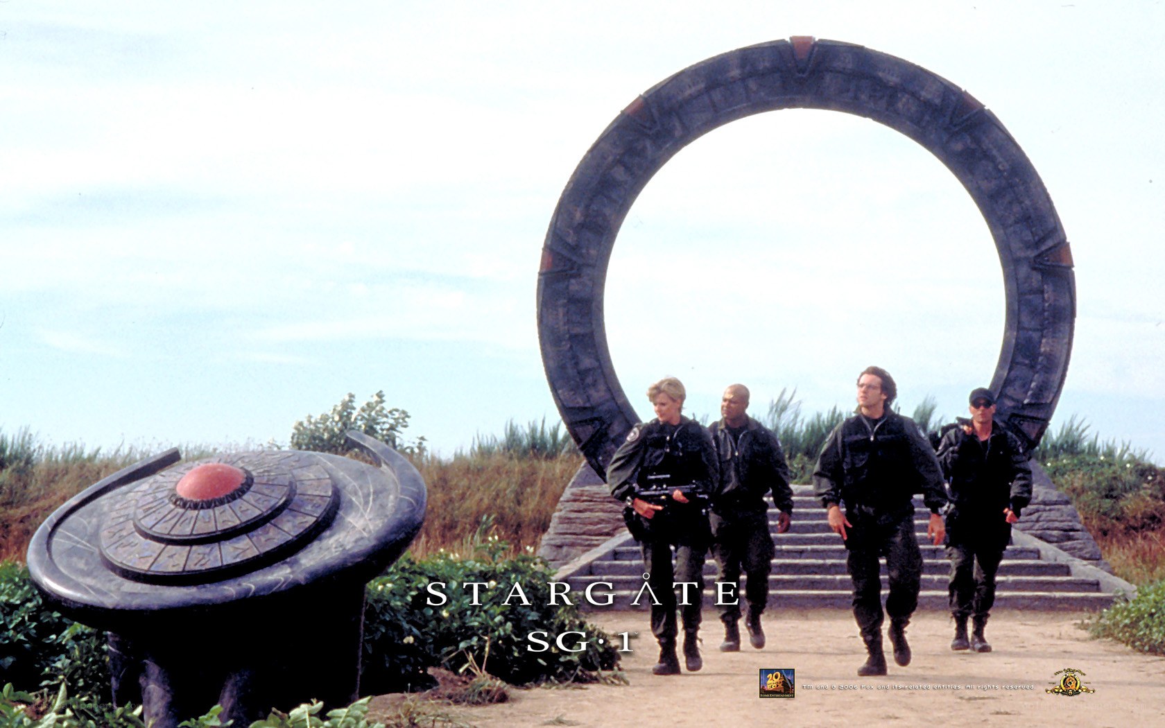 Stargate SG-1 team at the gate