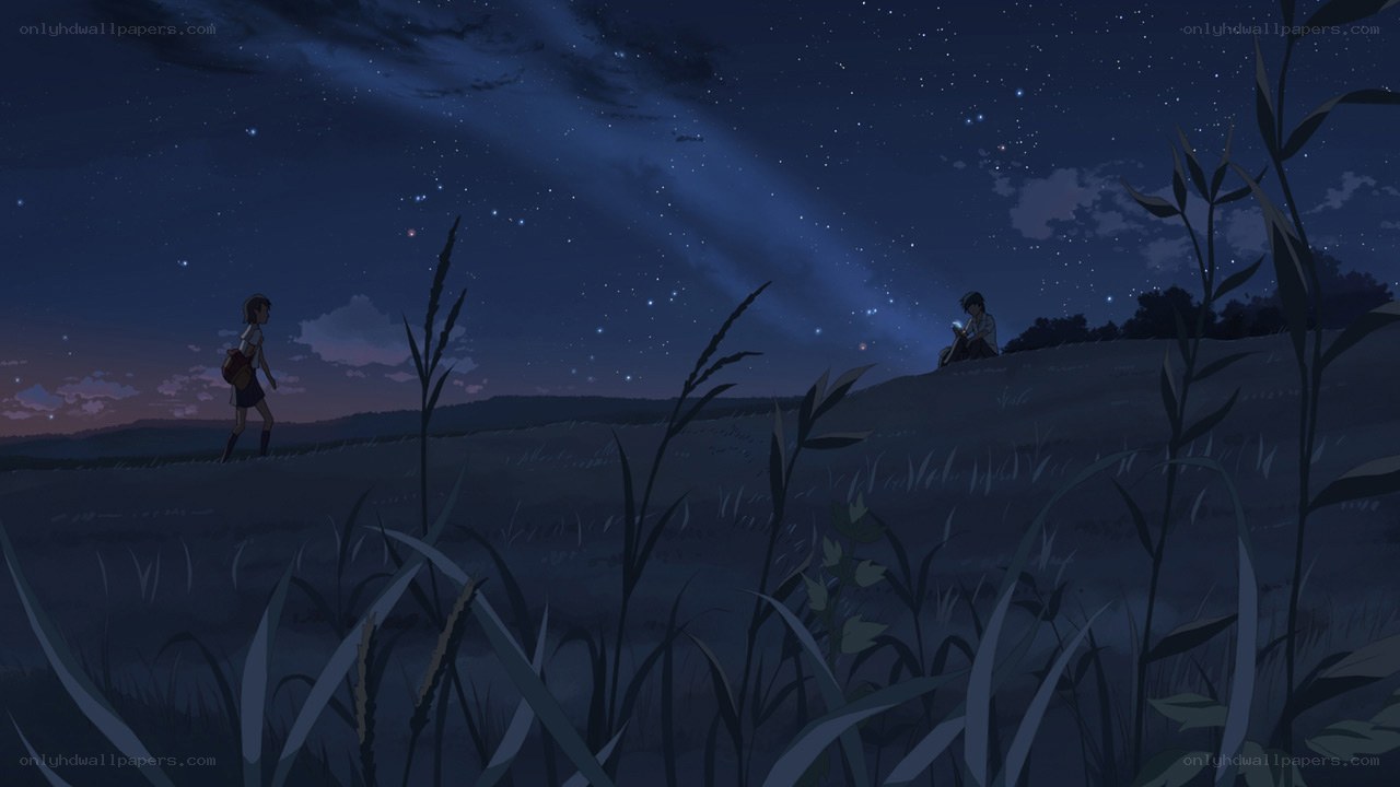 Stargazing in a quiet field