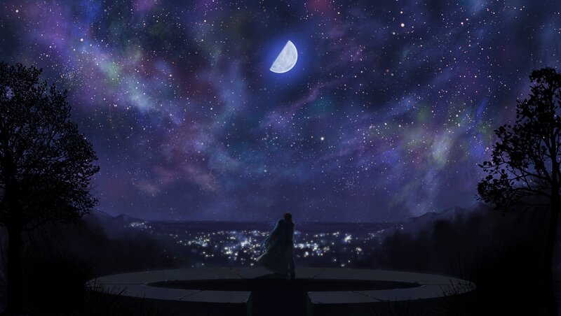 Stargazing over a city