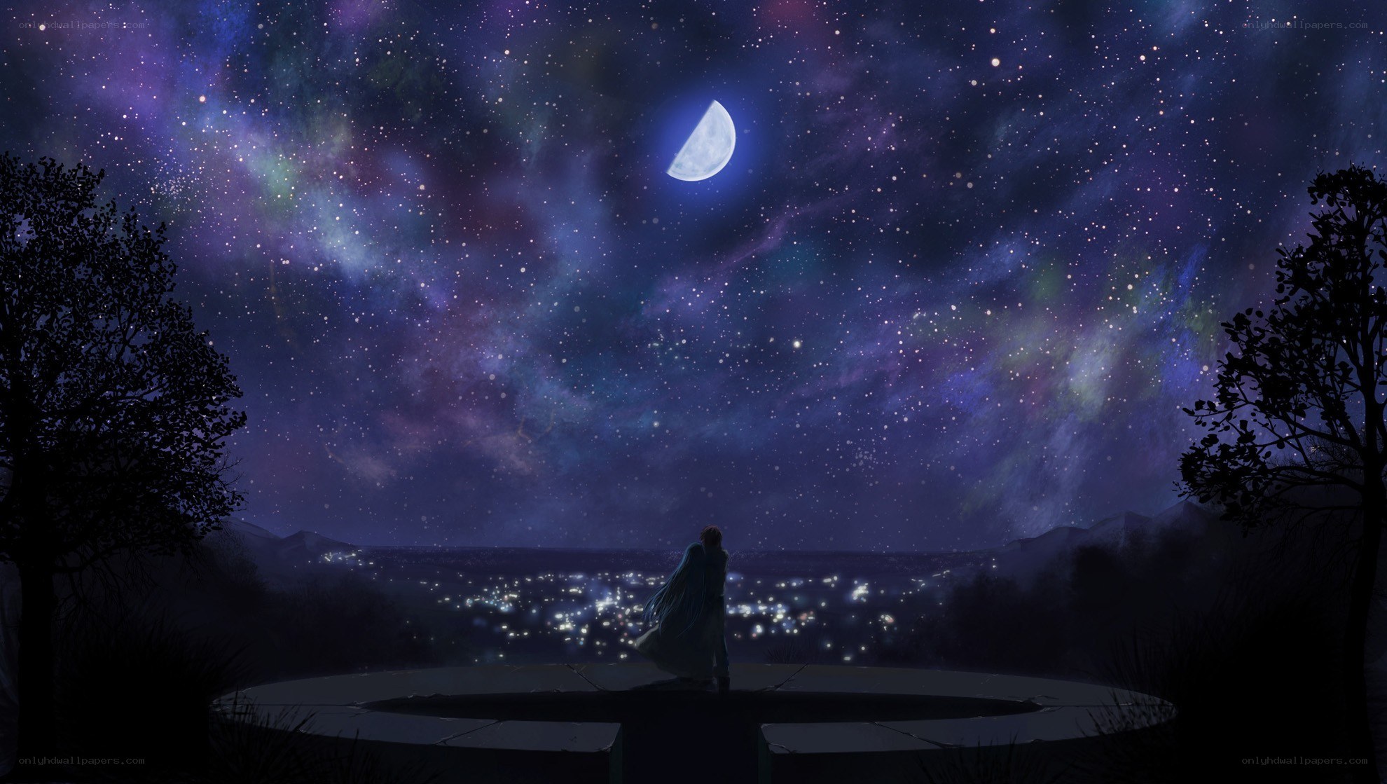 Stargazing over a city