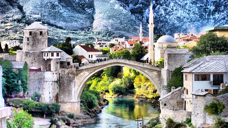 Stari Most bridge in Bosnia