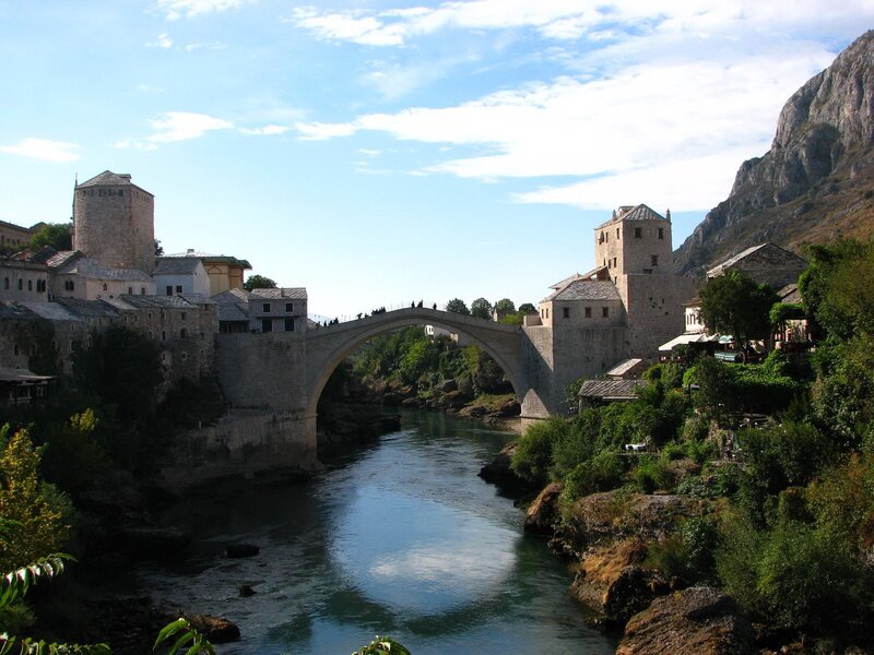 Stari Most bridge in Bosnia