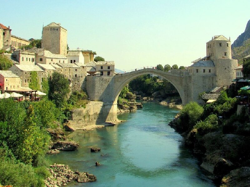 Stari Most bridge in Bosnia