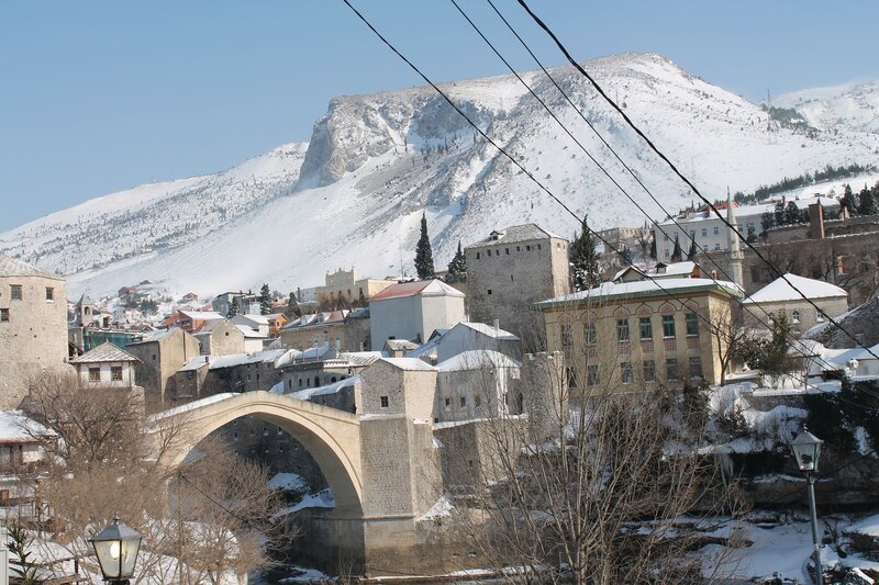 Stari Most Bridge — White
