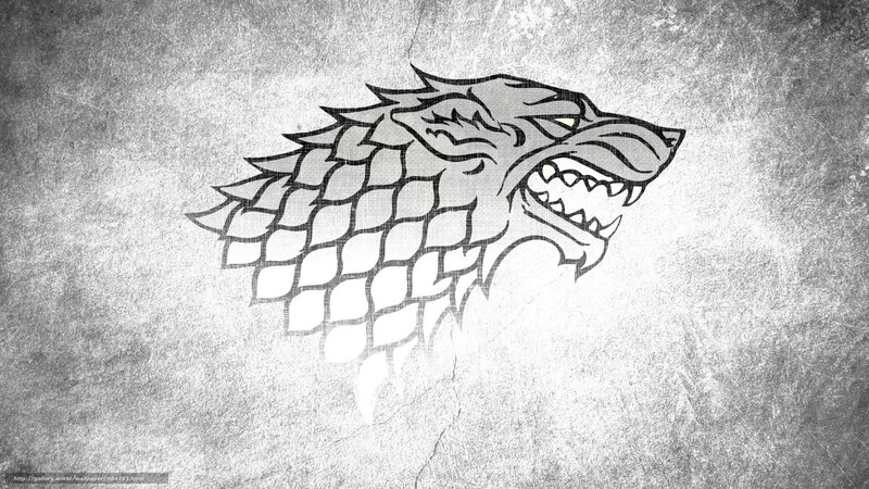 Stark direwolf sigil