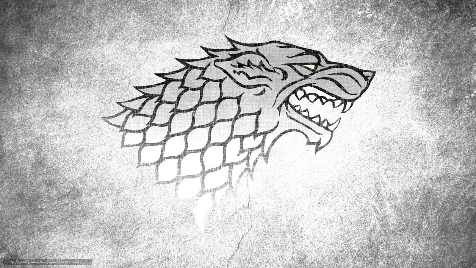 Stark direwolf sigil