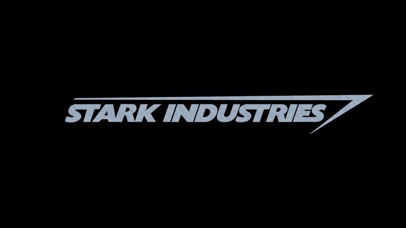 Stark Industries Logo — Black, Minimalist, Vector Art