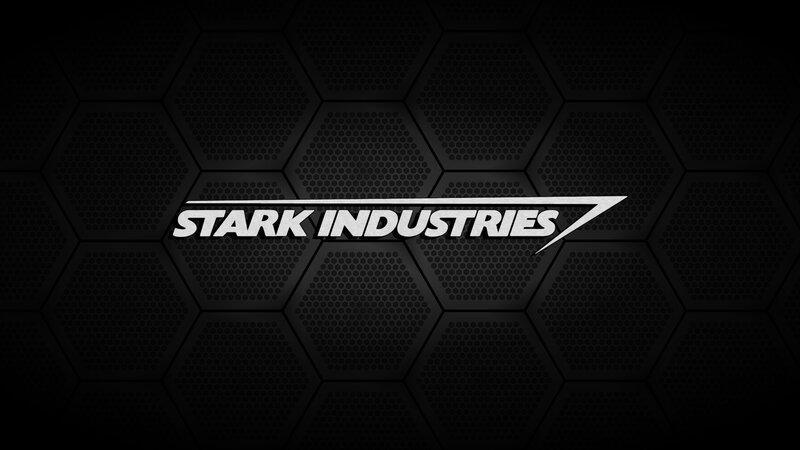 Stark Industries Logo — Black, Technological