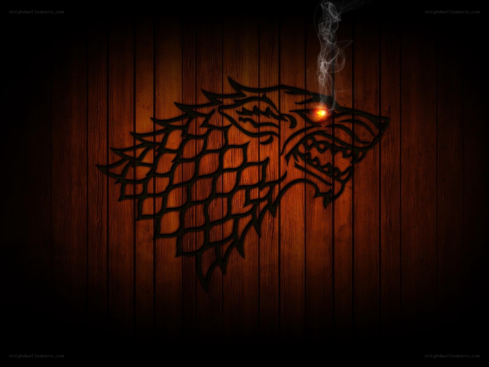 Stark sigil with glowing eye
