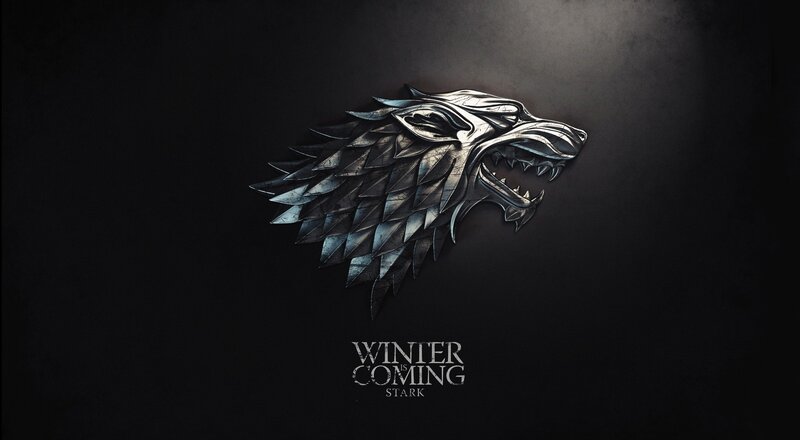 Stark sigil with tagline