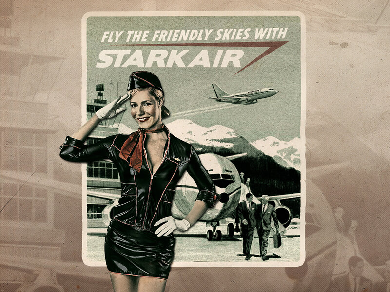 Starkair airline poster