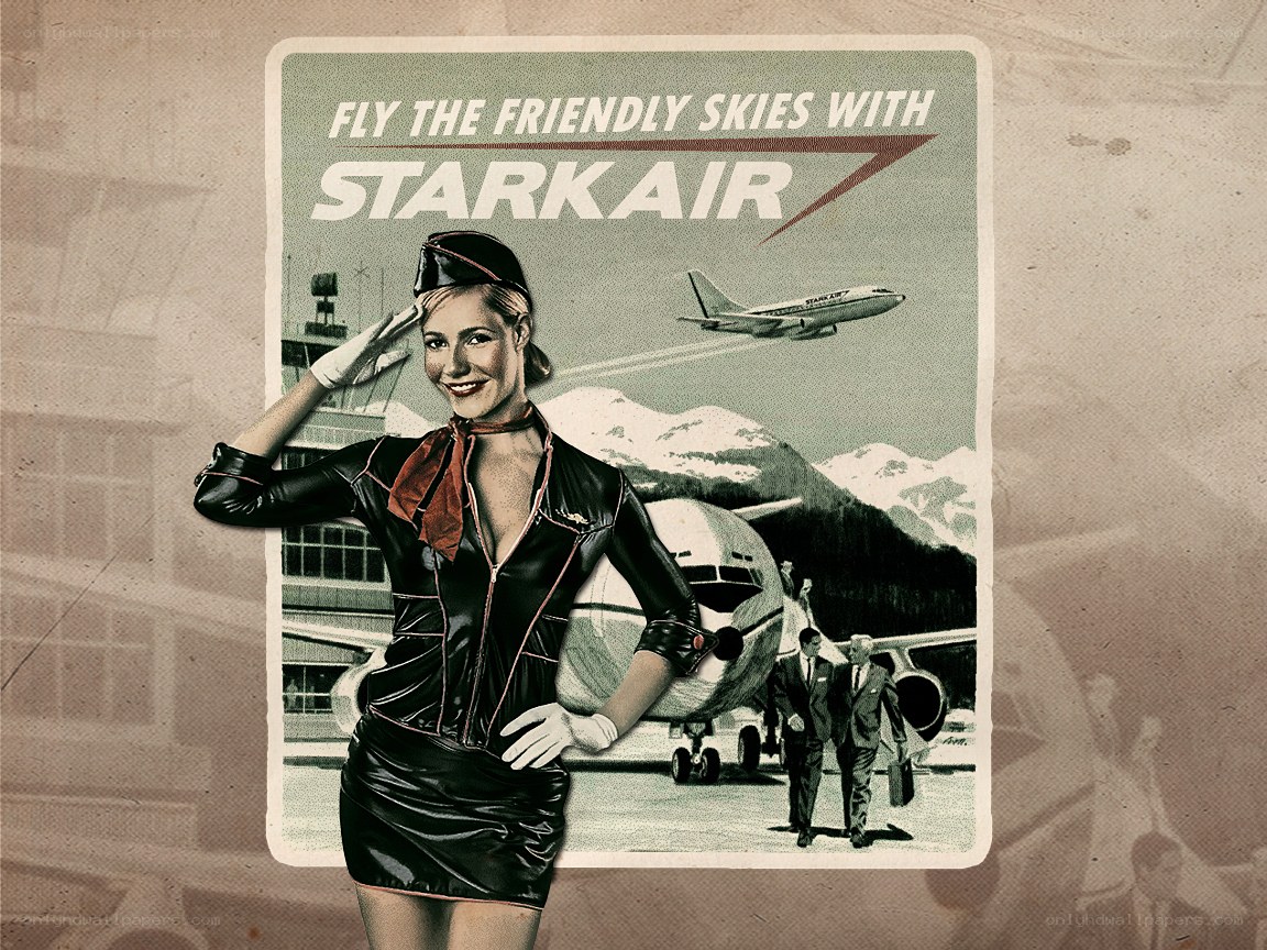 Starkair airline poster